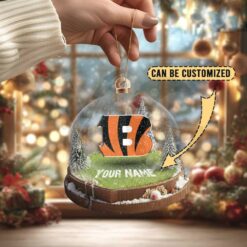 Cincinnati Bengals Custom Snow Globe Limited Edition Christmas Ornament