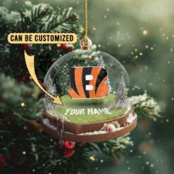 Cincinnati Bengals Custom Snow Globe Limited Edition Christmas Ornament