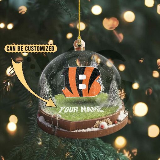 Cincinnati Bengals Custom Snow Globe Limited Edition Christmas Ornament