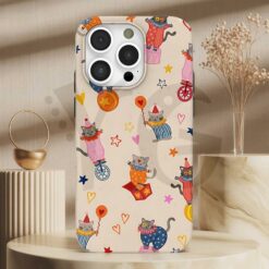 Circus Cat Playful Kitten Clown Phone Case
