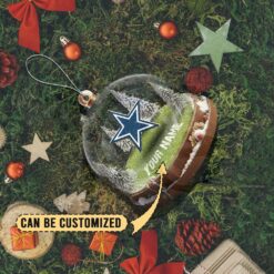 Dallas Cowboys Custom Snow Globe Limited Edition Christmas Ornament