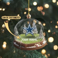 Dallas Cowboys Custom Snow Globe Limited Edition Christmas Ornament 4