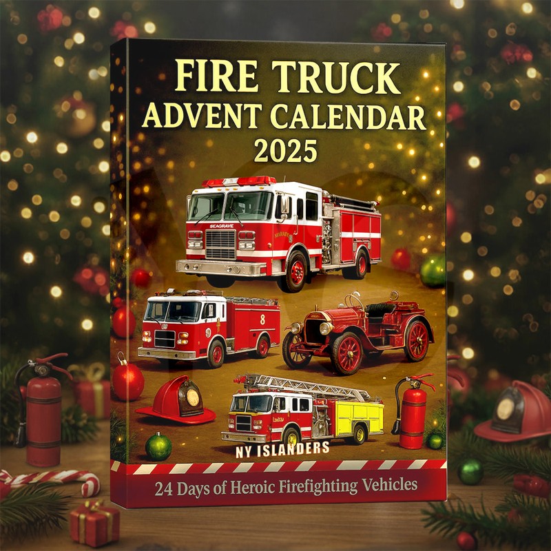 Fire Truck Christmas Advent Calendar For Firefighter Fire Truck Christmas Advent Calendar For Firefighter