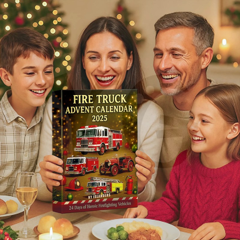 Fire Truck Christmas Advent Calendar For Firefighter Fire Truck Christmas Advent Calendar For Firefighter