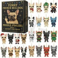 Funny French Bulldog Christmas Advent Calendar