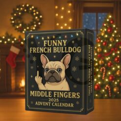 Funny French Bulldog Christmas Advent Calendar