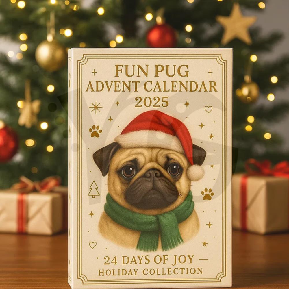 Funny Pug Advent Calendar 2025 Funny Pug Advent Calendar 2025