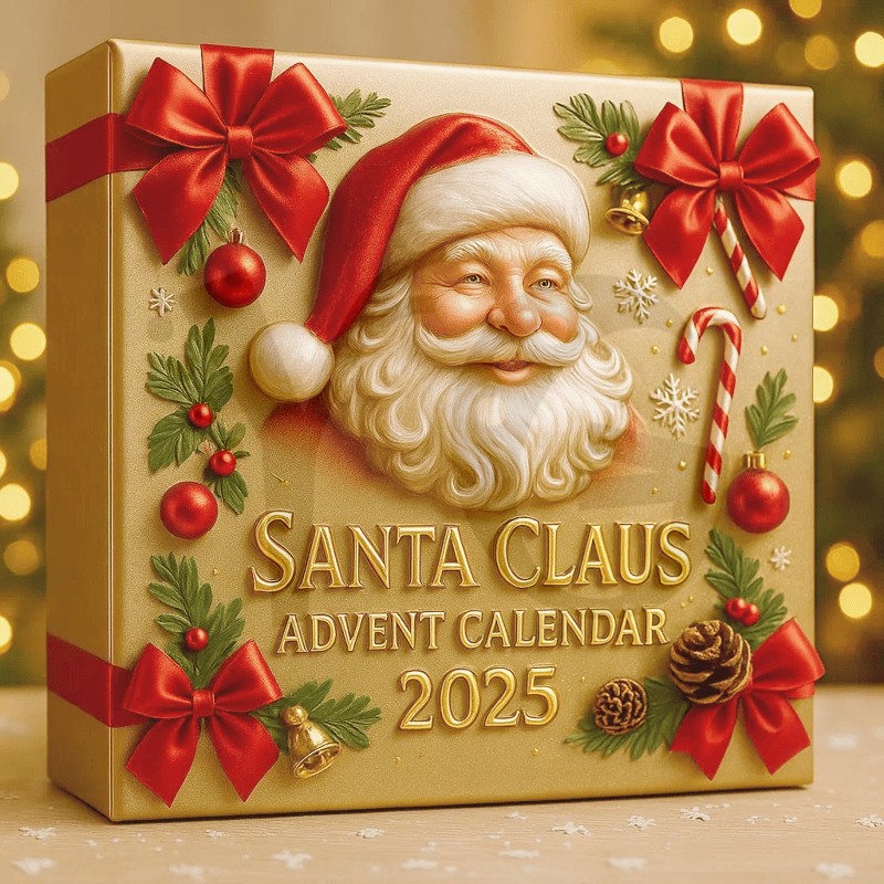 Funny Santa Claus Christmas Advent Calendar Funny Santa Claus Christmas Advent Calendar