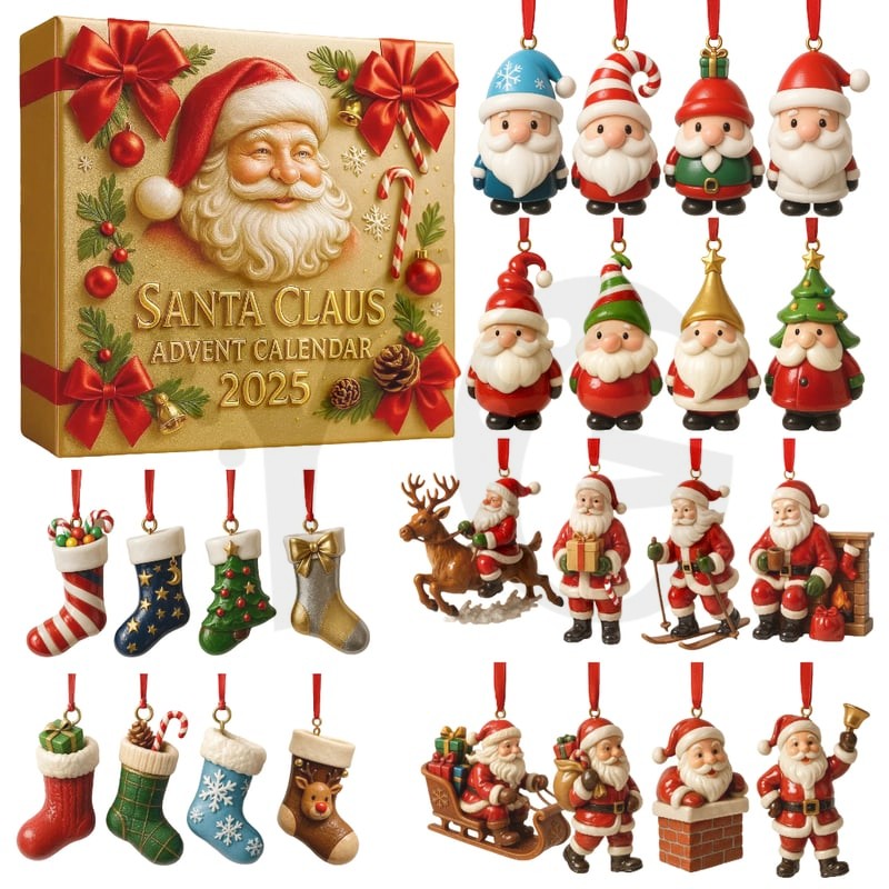 Funny Santa Claus Christmas Advent Calendar Funny Santa Claus Christmas Advent Calendar