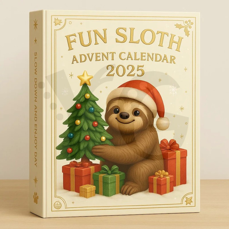 Funny Sloth Advent Calendar 2025 Funny Sloth Advent Calendar 2025