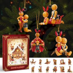 Gingerbread Couple Christmas Advent Calendar Blind Box Personalized Gifts For Couple
