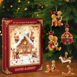 Gingerbread Couple Christmas Advent Calendar Blind Box Personalized Gifts For Couple