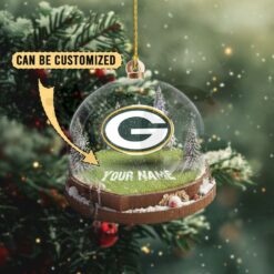 Green Bay Packers Custom Snow Globe Limited Edition Christmas Ornament