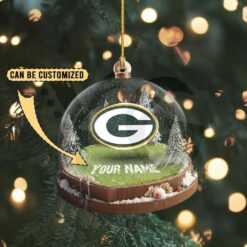 Green Bay Packers Custom Snow Globe Limited Edition Christmas Ornament 3