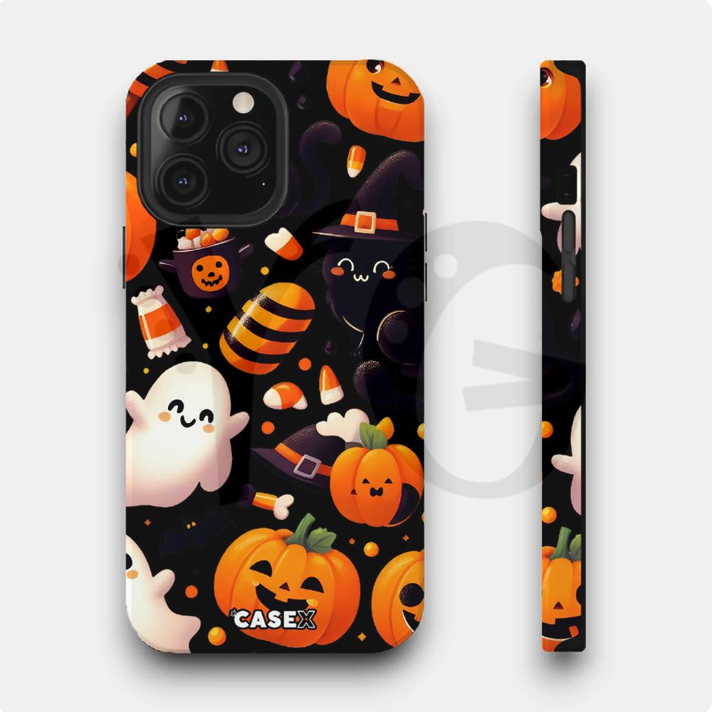 Halloween Pattern Cute Ghost Pumpkin Phone Case Halloween Pattern Cute Ghost Pumpkin Phone Case