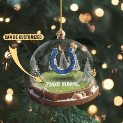 Indianapolis Colts Custom Snow Globe Limited Edition Christmas Ornament 4