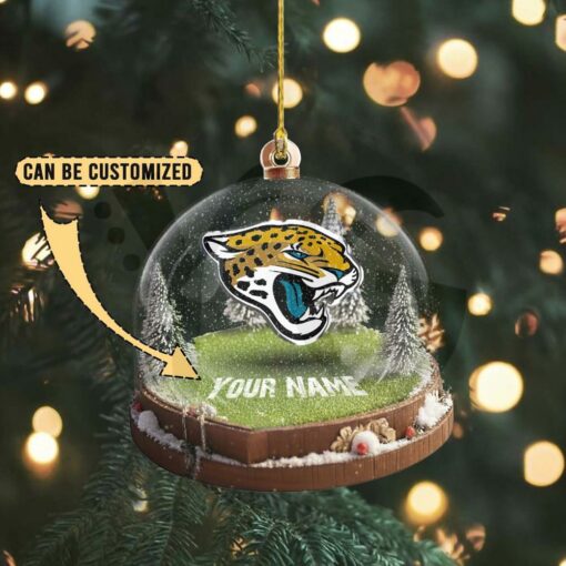 Jacksonville Jaguars Custom Snow Globe Limited Edition Christmas Ornament