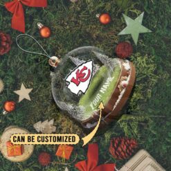 Kansas City Chiefs Custom Snow Globe Limited Edition Christmas Ornament