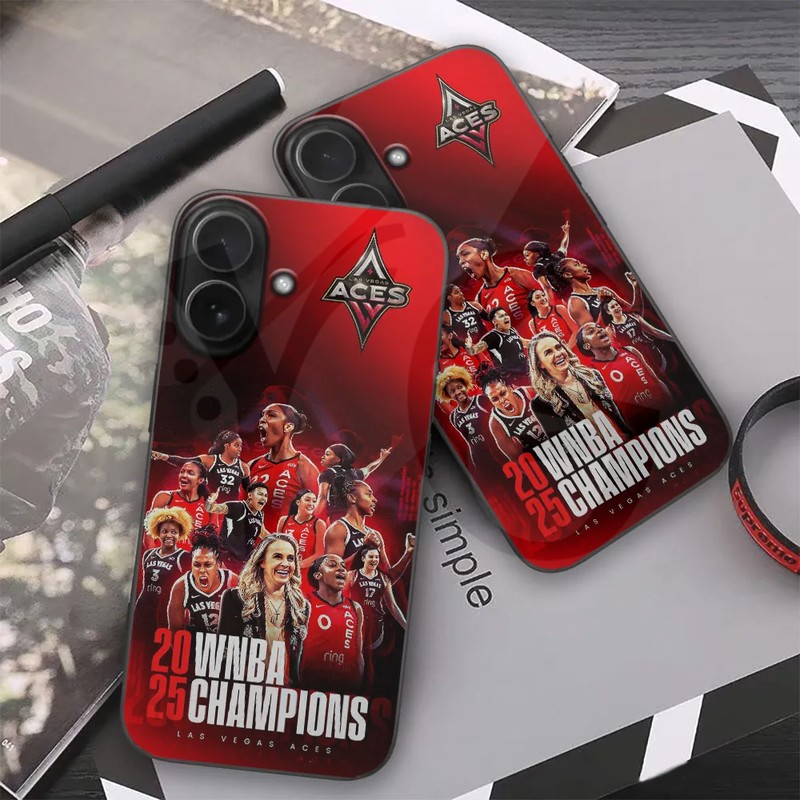 Las Vegas Aces 2025 WNBA Champions Phone Case Las Vegas Aces 2025 WNBA Champions Phone Case