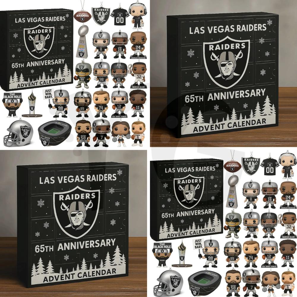 Las Vegas Raiders 65th Anniversary Christmas Limited Edition Advent Calendar 2025 Las Vegas Raiders 65th Anniversary Christmas Limited Edition Advent Calendar 2025