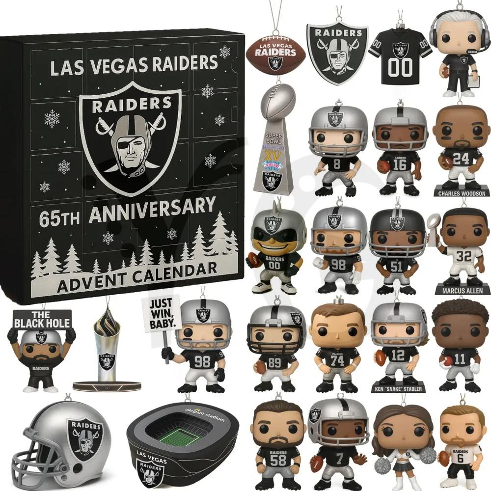 Las Vegas Raiders 65th Anniversary Christmas Limited Edition Advent Calendar 2025 Las Vegas Raiders 65th Anniversary Christmas Limited Edition Advent Calendar 2025