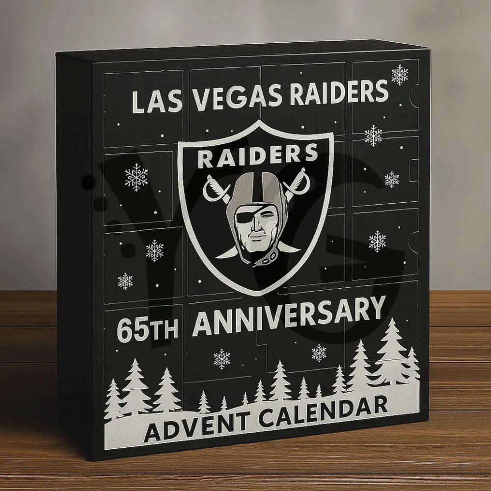 Las Vegas Raiders 65th Anniversary Christmas Limited Edition Advent Calendar 2025 Las Vegas Raiders 65th Anniversary Christmas Limited Edition Advent Calendar 2025