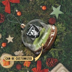 Las Vegas Raiders Custom Snow Globe Limited Edition Christmas Ornament