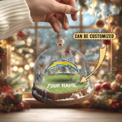 Los Angeles Chargers Custom Snow Globe Limited Edition Christmas Ornament