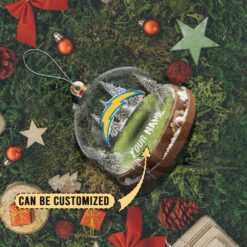 Los Angeles Chargers Custom Snow Globe Limited Edition Christmas Ornament