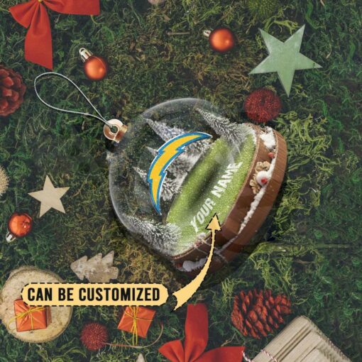 Los Angeles Chargers Custom Snow Globe Limited Edition Christmas Ornament