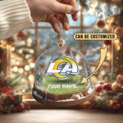 Los Angeles Rams Custom Snow Globe Limited Edition Christmas Ornament