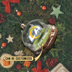 Los Angeles Rams Custom Snow Globe Limited Edition Christmas Ornament
