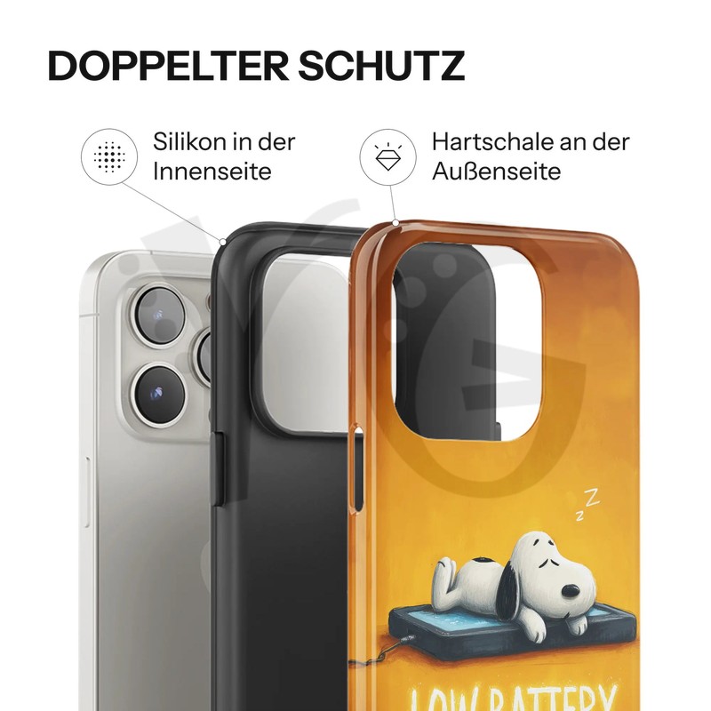Low Battery Sleeping Snoopy Phone Case Low Battery Sleeping Snoopy Phone Case