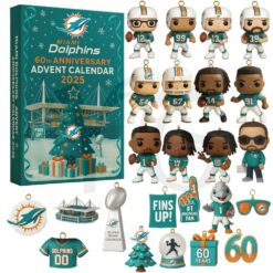 Miami Dolphins 59TH ANNIVERSARY Christmas Limited Edition Advent Calendar 2025 4