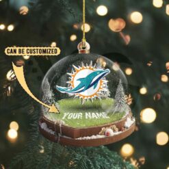 Miami Dolphins Custom Snow Globe Limited Edition Christmas Ornament 4