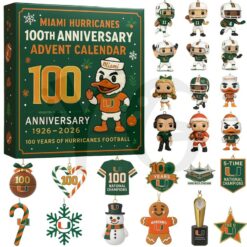 Miami Hurricanes 100th Anniversary Advent Calendar 2025