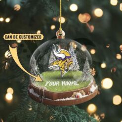 Minnesota Vikings Custom Snow Globe Limited Edition Christmas Ornament 4