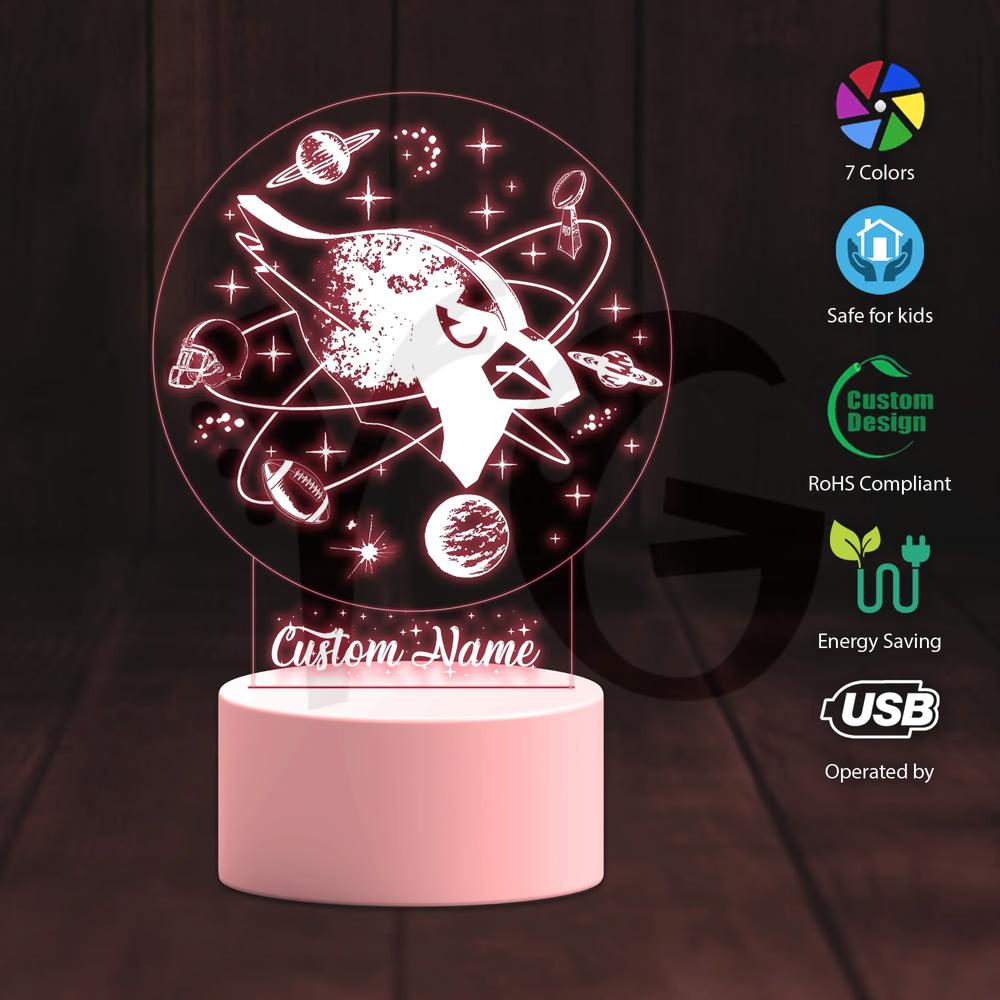 NFL Christmas 3D Led Light Gift For Fans NFL Christmas 3D Led Light Gift For Fans