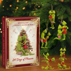 Naughty Green Couple Grinch Christmas Advent Calendar