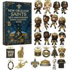 New Orleans Saints 59TH ANNIVERSARY Christmas Limited Edition Advent Calendar 2025 3