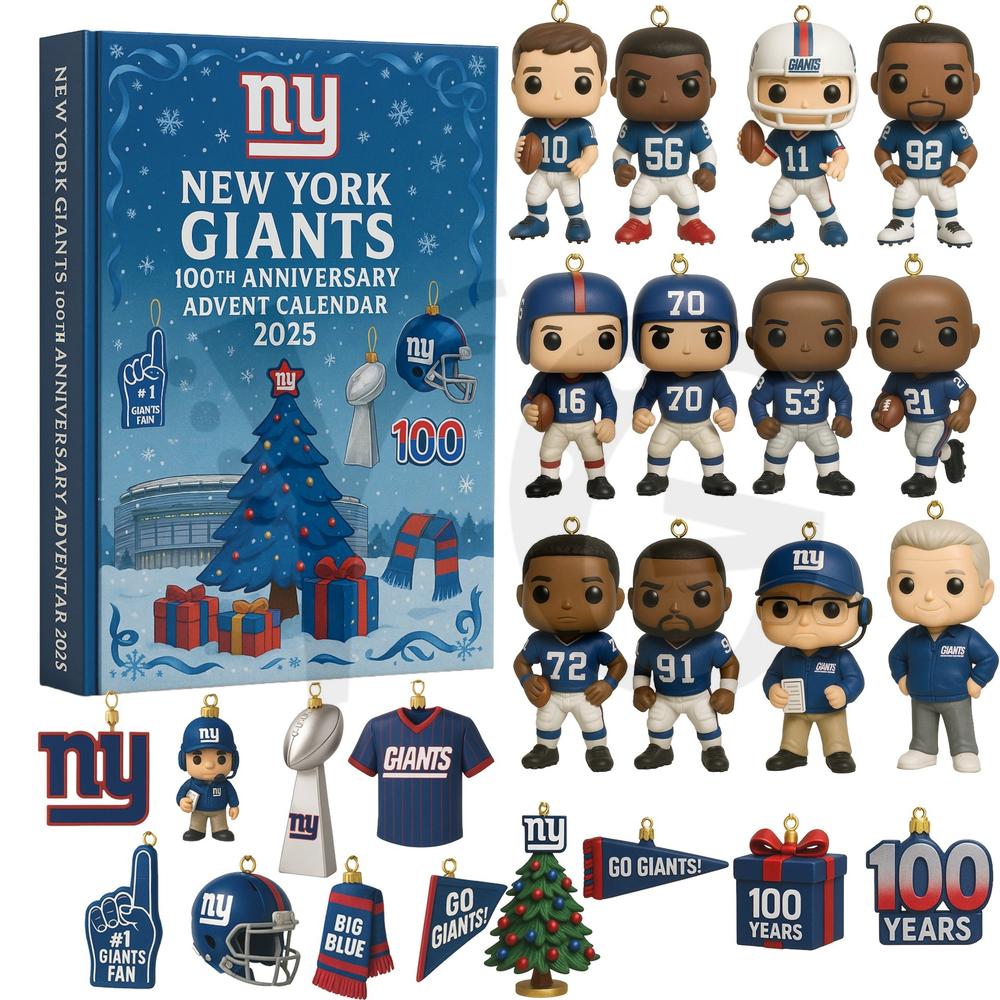 New York Giants 100th Anniversary Christmas Limited Edition Advent Calendar 2025 New York Giants 100th Anniversary Christmas Limited Edition Advent Calendar 2025