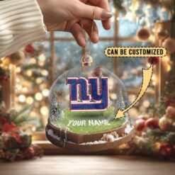 New York Giants Custom Snow Globe Limited Edition Christmas Ornament