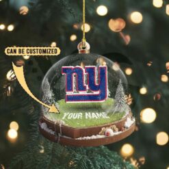 New York Giants Custom Snow Globe Limited Edition Christmas Ornament 4
