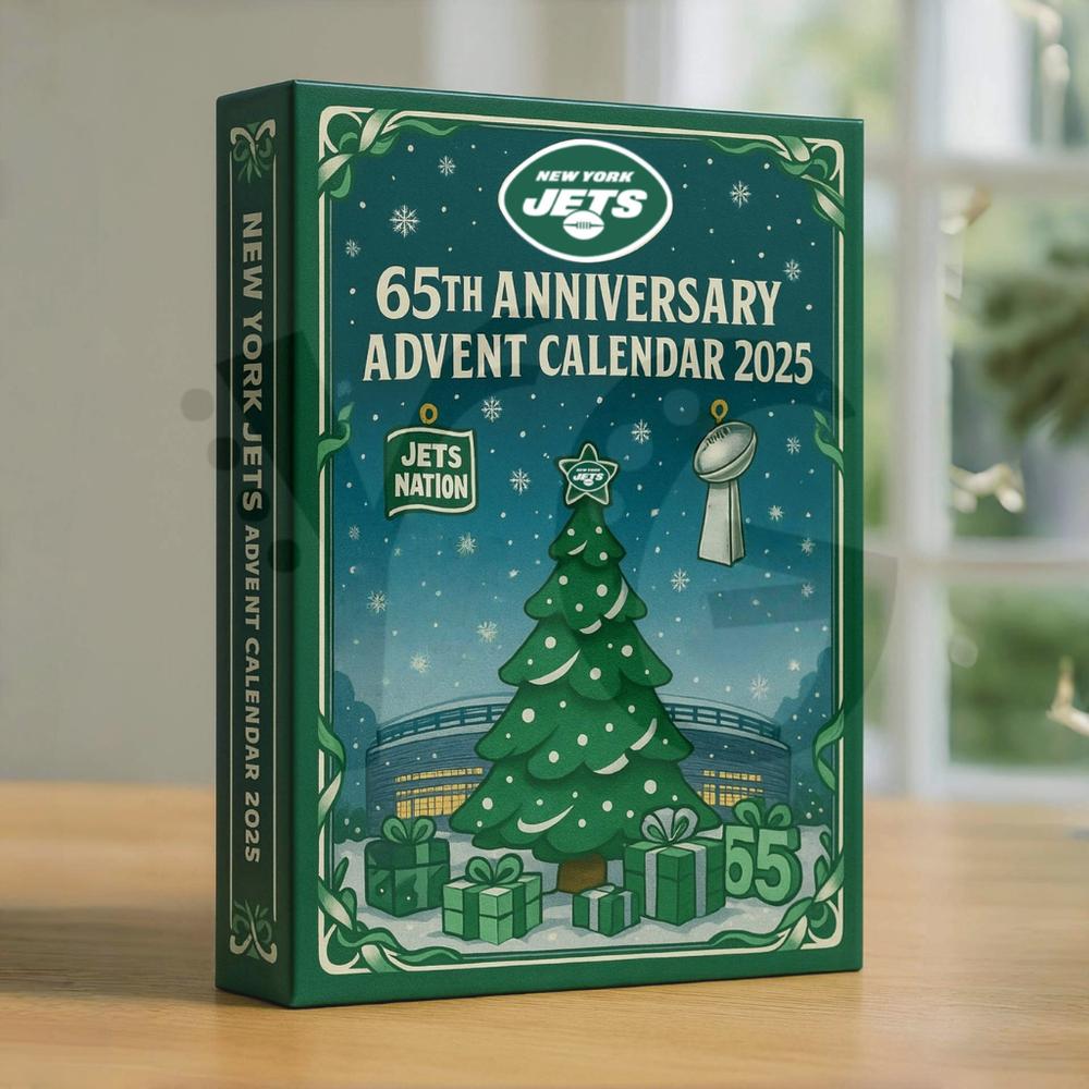 New York Jets 65TH ANNIVERSARY Christmas Limited Edition Advent Calendar 2025 New York Jets 65TH ANNIVERSARY Christmas Limited Edition Advent Calendar 2025