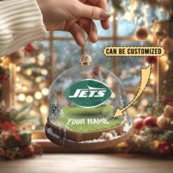 New York Jets Custom Snow Globe Limited Edition Christmas Ornament