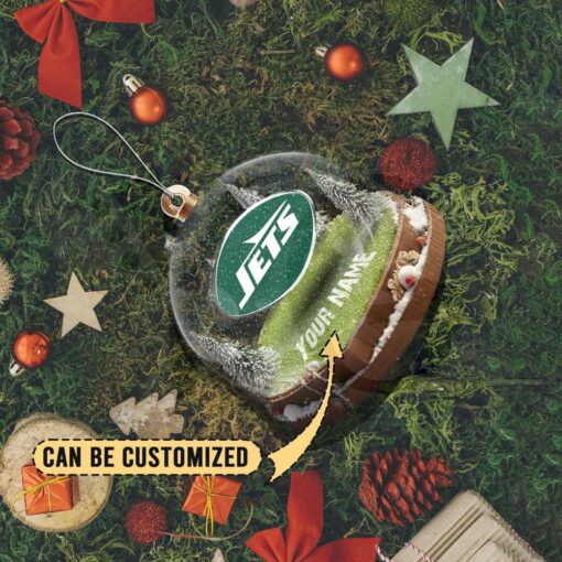 New York Jets Custom Snow Globe Limited Edition Christmas Ornament
