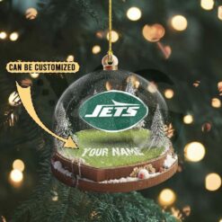 New York Jets Custom Snow Globe Limited Edition Christmas Ornament 4