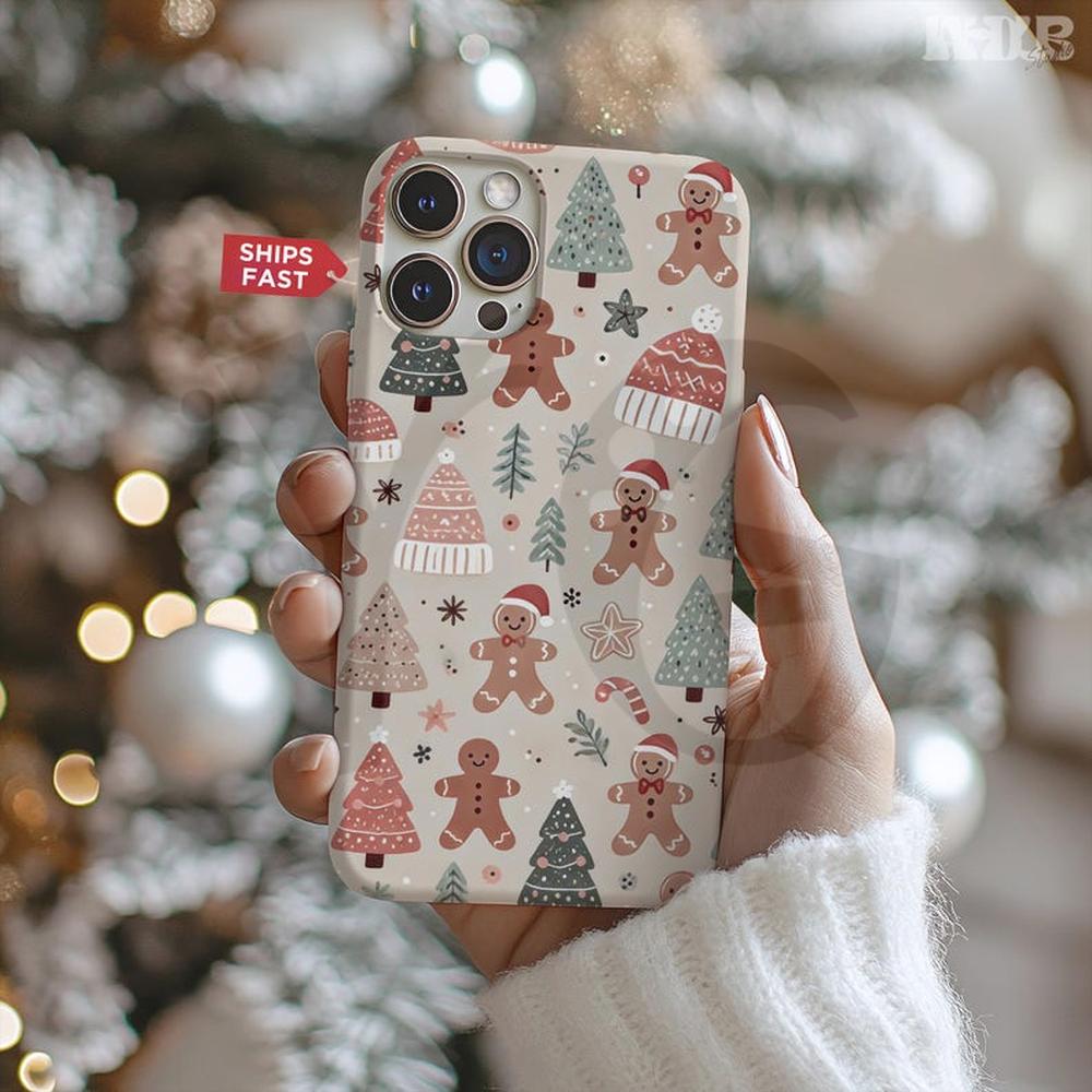 Pastel Gingerbread Christmas Hat Phone Case Pastel Gingerbread Christmas Hat Phone Case