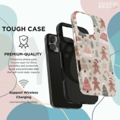 Pastel Gingerbread Christmas Hat Phone Case 3