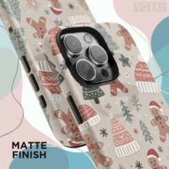 Pastel Gingerbread Christmas Hat Phone Case 4